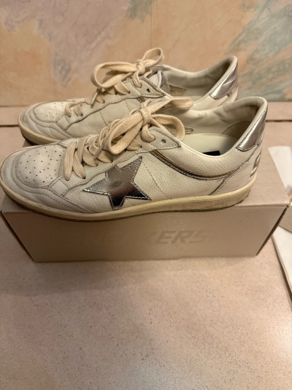 Golden Goose ball star Sneakers with Silver Star 38 - Picture 7 of 14